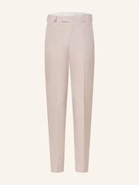 Wilvorst Spodnie Garniturowe Slim Fit beige beżowe