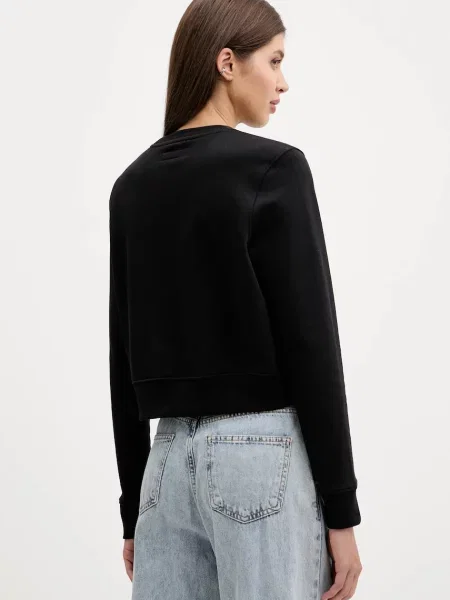 Mikina Guess Jeans s potiskem černá