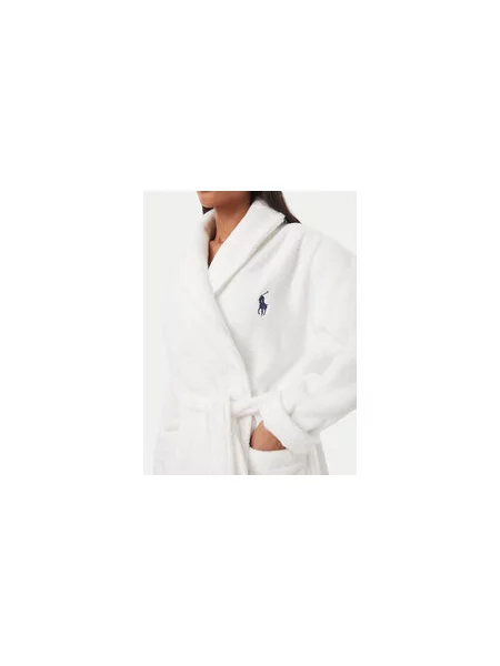 POLO RALPH LAUREN Köntös | Relaxed fit frottír fehér