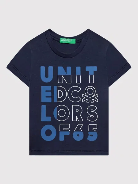 United Colors Of Benetton T-Shirt granatowy