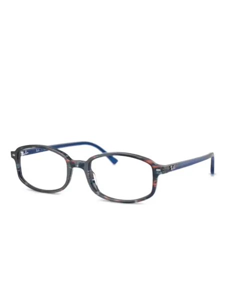 Ochelari de soare Ray-ban cu imprimeu geometric albastru