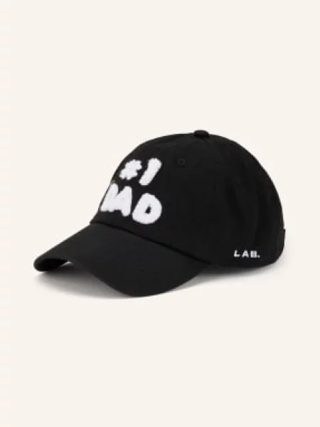 Hatline Lab Čepice Č. 1 černá bílý