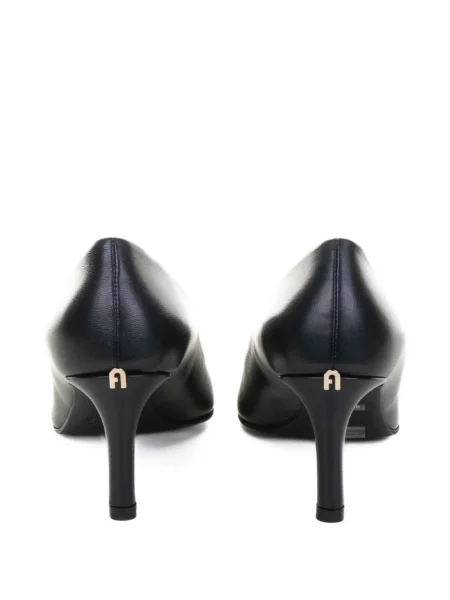 Pantofi cu toc Furla din piele albastru