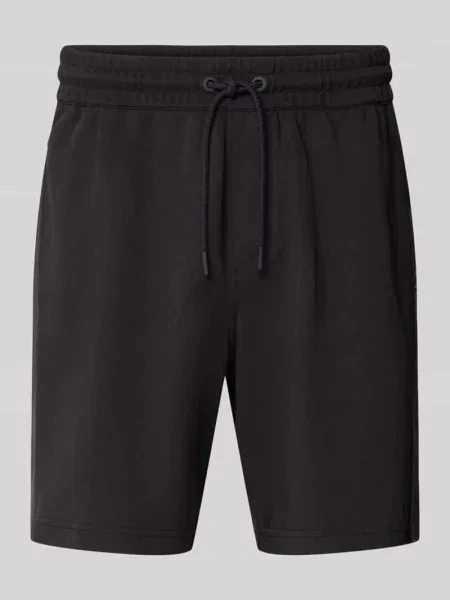 Szorty o kroju regular fit z zaznaczonym rozporkiem Calvin Klein Jeans czarne