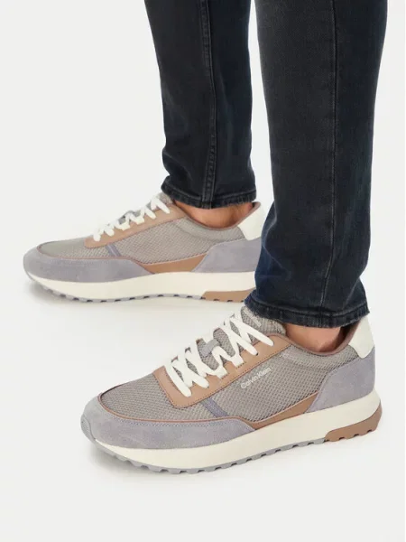 Calvin Klein Сникърси City Runner Laceup Ny-Rec Su сив
