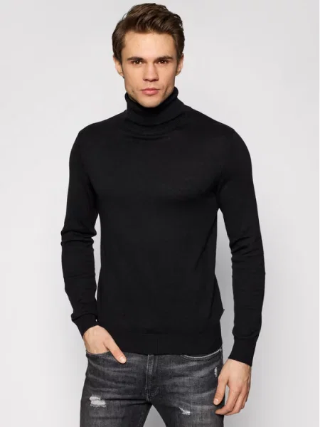 Jack&Jones Golfas Emil Knit Roll Neck juoda