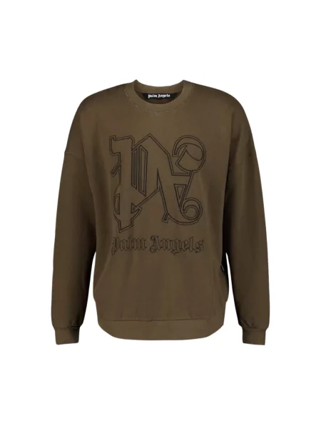 Bluza Palm Angels z logo brązowa