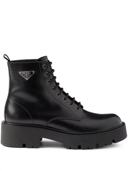 Botine Prada din piele negru