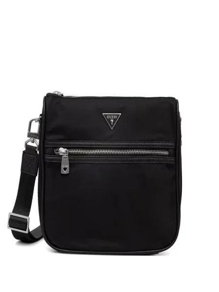 Geantă crossbody Guess cu autograf negru