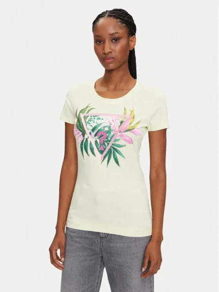 Guess T-Shirt żółty