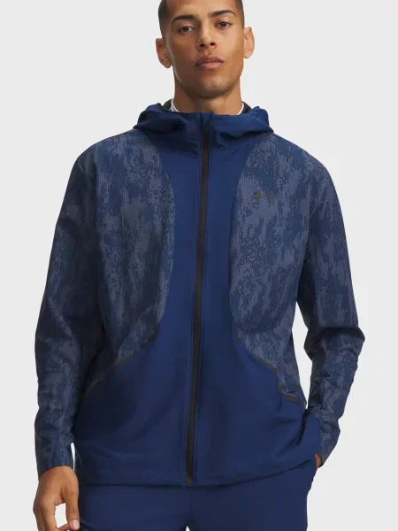 Вітровка Under Armour з принтом синя