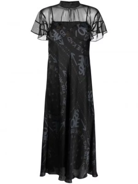 Rochie Sacai cu imagine de costum negru