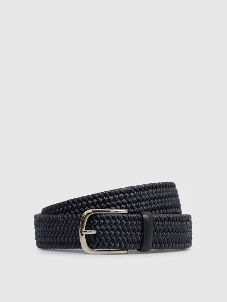 Плетеный ремень Orciani с ремешками синий