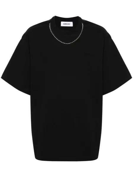 AMBUSH tricou din Ballchain barbati neted negru