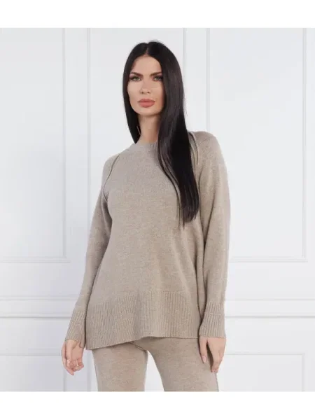 Beatrice B de lână pulover maglia cu adaos de cașmir maro