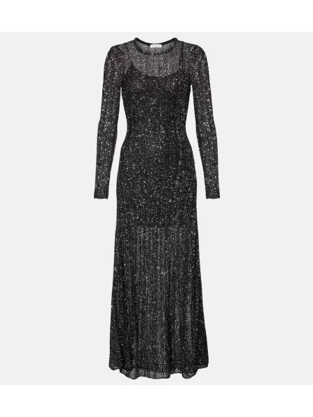 Rochie midi Alaïa negru