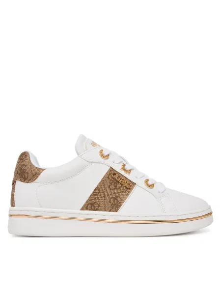 Sneakerși Guess alb
