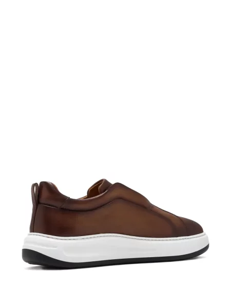 Кожени slip-on маратонки Magnanni кафяво