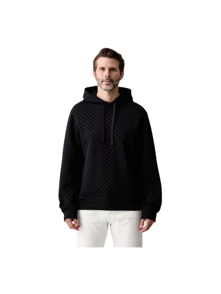 Bluza z kapturem Armani Exchange z kapturem czarna