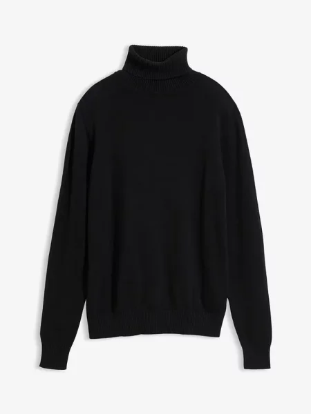 Sweter z golfem czarny