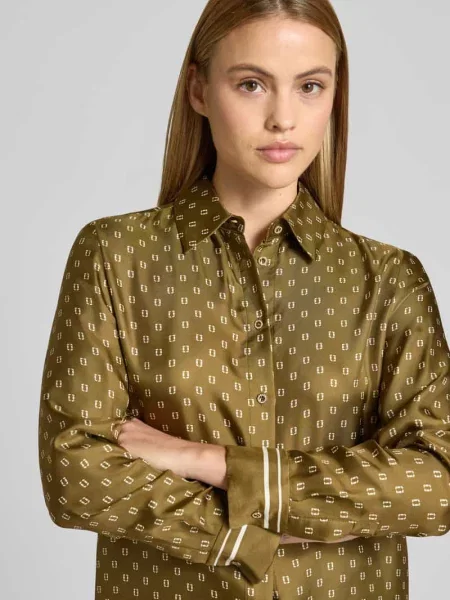 Bluzka koszulowa o kroju regular fit z czystego jedwabiu model TENUTA' Max Mara Studio