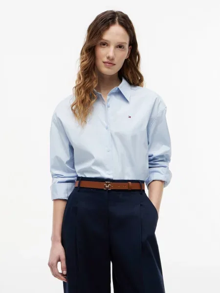 TOMMY HILFIGER Bluză pastel albastru