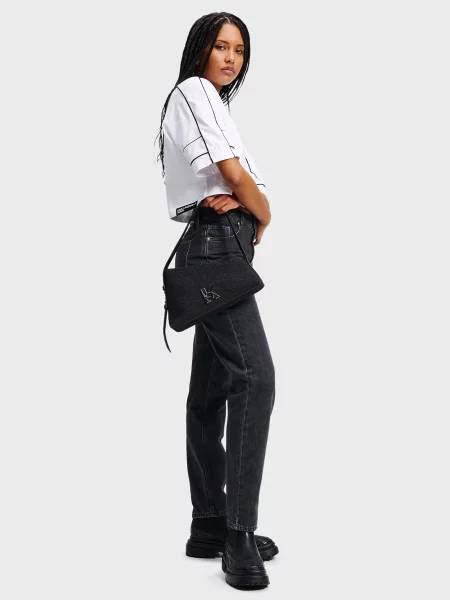 Прямые джинсы Karl Lagerfeld Jeans черные