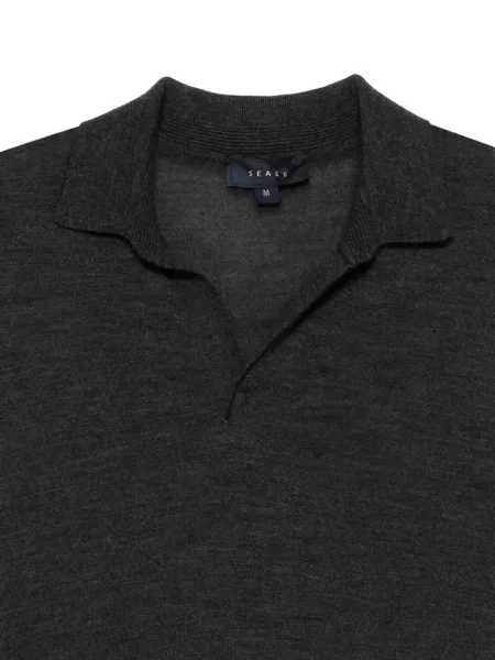 Polo Sease de lână negru