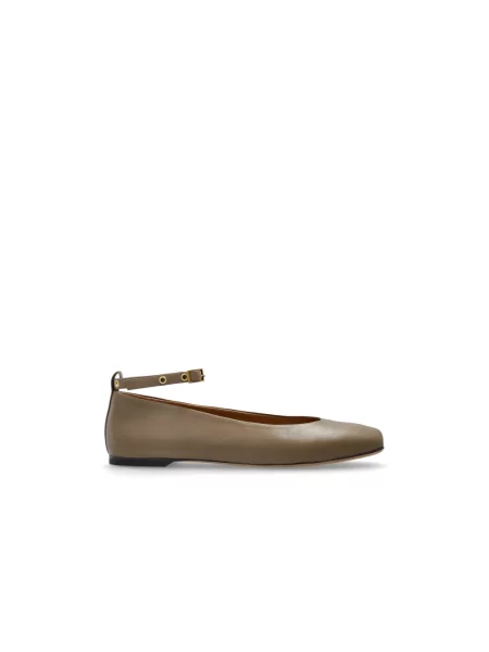 Balerinki Emporio Armani brązowe