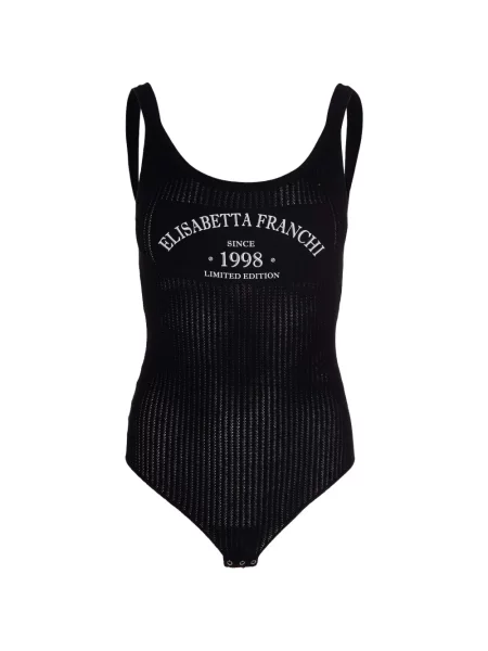 Body Elisabetta Franchi cu imagine negru