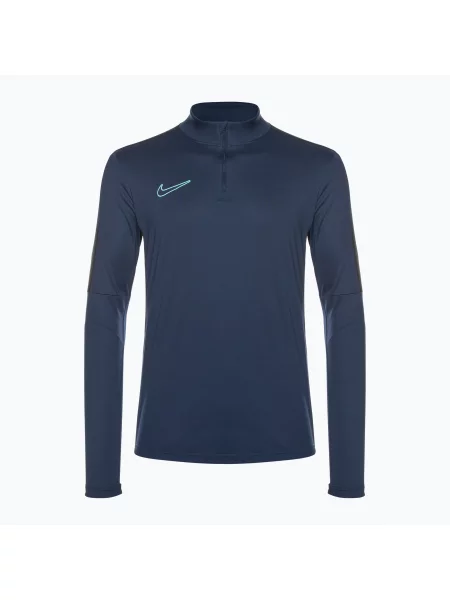 Longsleeve piłkarski Nike Academy Dri-Fit midnight navy/black/midnight navy/hyper turquoise czarny