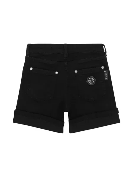 Τζιν σορτς Philipp Plein μαύρο