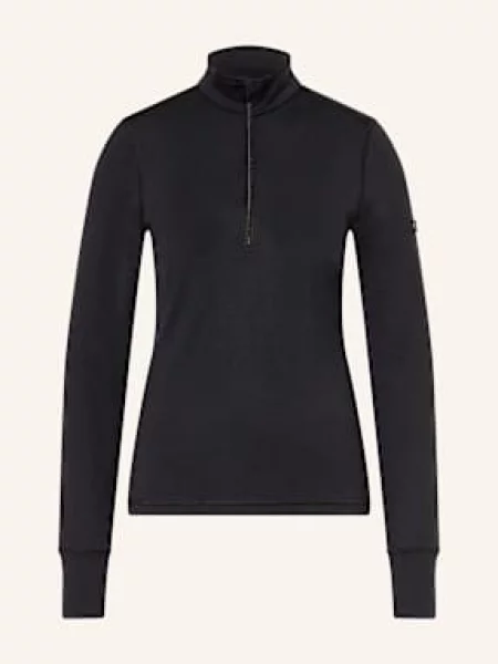Top Super.natural z wełny merino czarny