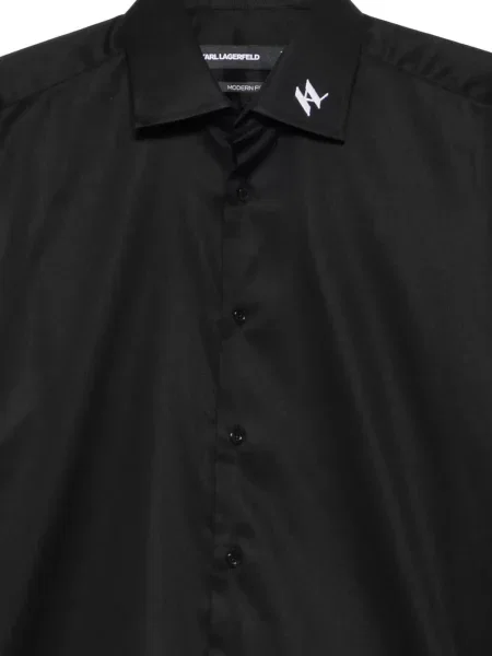 Дълго риза Karl Lagerfeld бродирана черно