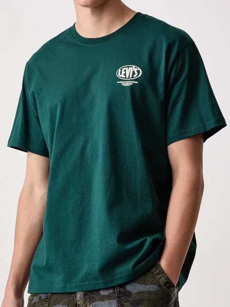 Levi's тениска basic мъжка от RELAXED FIT TEE зелено