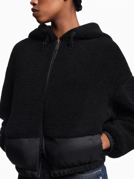 Шуба Emporio Armani черная