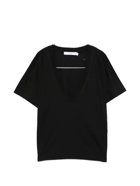 Tricou Iro cu decolteu în V negru