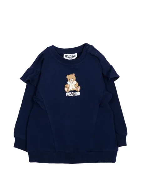 Bluza z kapturem dziecięca Moschino niebieska