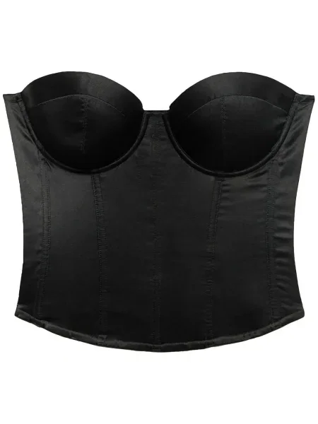 Sutien Fleur Du Mal de mătase negru