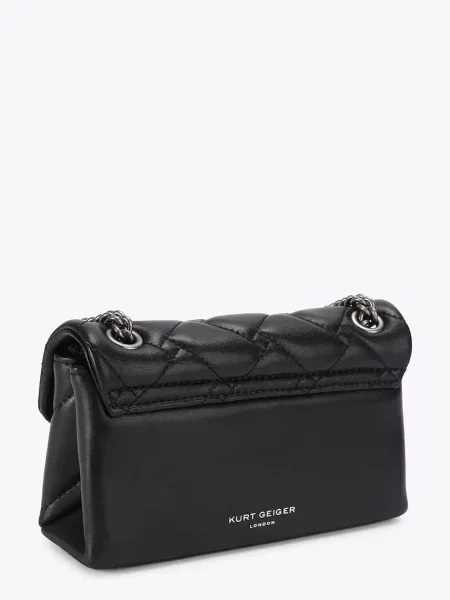Kurt Geiger London чанта crossbody дамска от кожа KENSINGTON черно