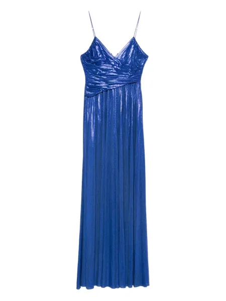 Maksi sukienka maxi Retrofete garniturowa niebieska