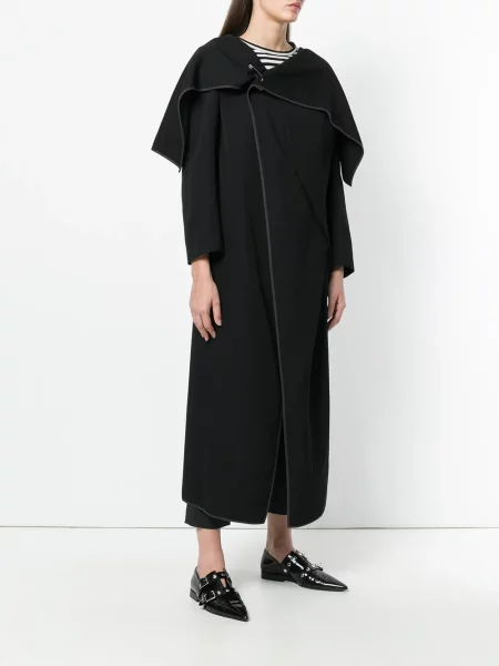 Zavinovací kabát Comme Des Garçons Pre-owned černý