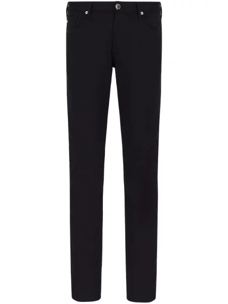 Blugi drepți Emporio Armani negru