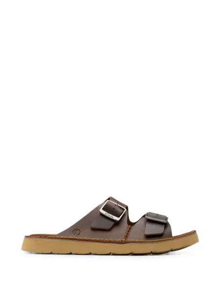 Sandale Clarks Originals din piele cu bretele maro