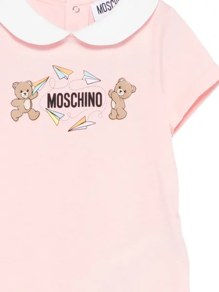 Krótki kombinezon dziecięcy Moschino różowy