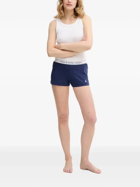 Pantaloni scurți Polo Ralph Lauren cu autograf cu cordon albastru