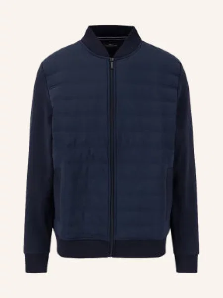 Fynch-Hatton Bluza Rozpinana Z Mieszanki Materiałów blau granatowa