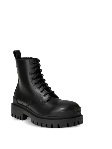 Μποτάκια Balenciaga με κορδόνια με δαντέλα μαύρο