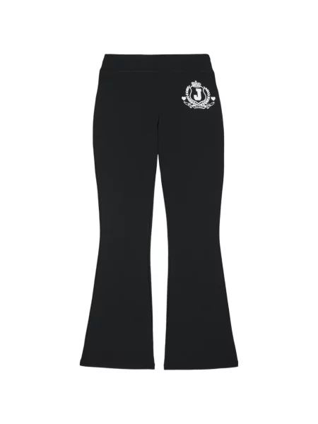 Pantaloni Juicy Couture cu imagine evazate negru