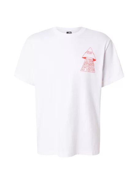 THE NORTH FACE Tricou MOUNTAIN PLAY roșu intens alb